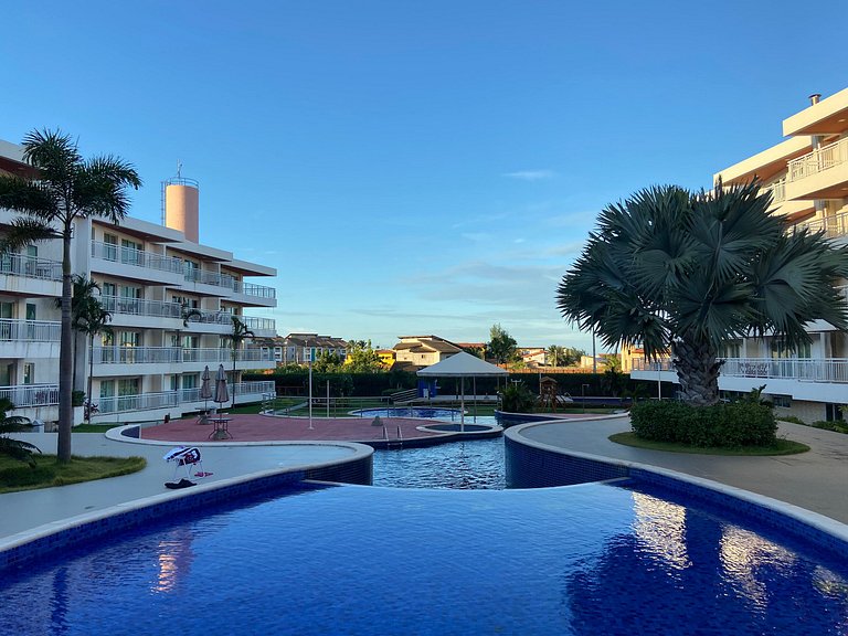 Apto. Solarium com Varanda e vista Piscina Prox. Beach Park