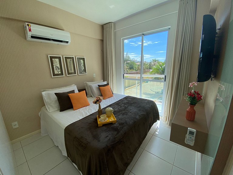 Apto. Palm Beach, 300M Beach Park- 2 Dormitórios