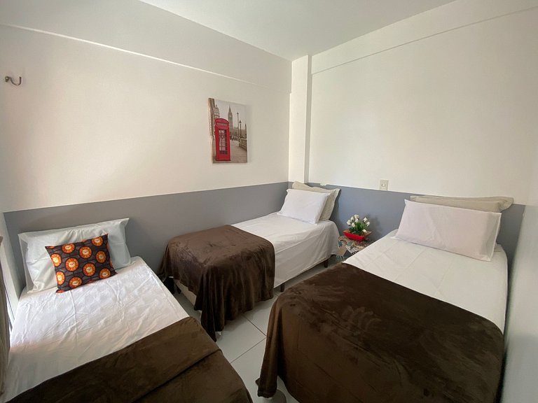 Apto. Palm Beach, 300M Beach Park- 2 Dormitórios