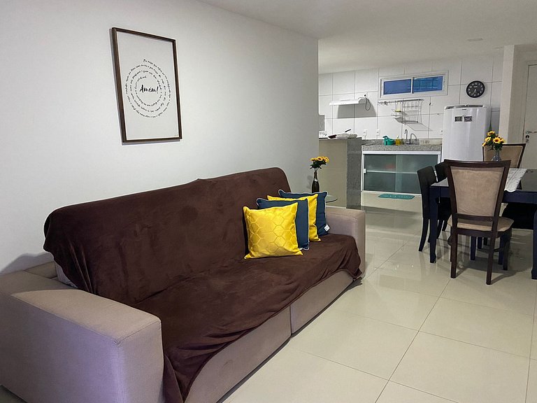 Apto. Solarium com Varanda e vista Piscina Prox. Beach Park