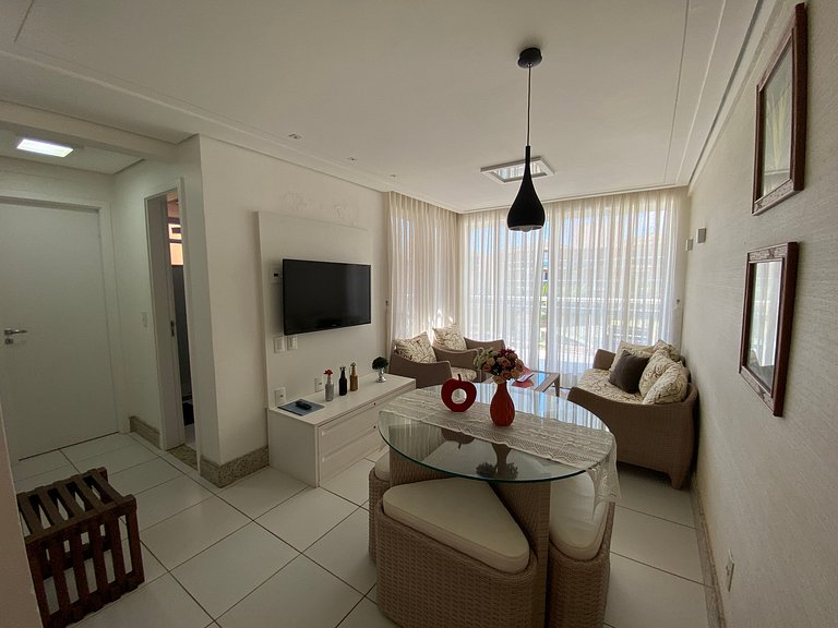 Apto. Palm Beach, 300M Beach Park- 2 Dormitórios